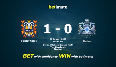 Dự đoán, Tỷ lệ cược & Mẹo cá cược Farsley Celtic vs Marine 28/01/2025