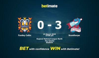 Dự đoán, Tỷ lệ cược & Mẹo cá cược Farsley Celtic vs Scunthorpe 15/03/2025