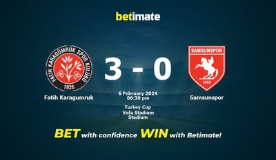 Dự đoán Fatih Karagumruk vs Samsunspor, Tỷ lệ & Mẹo cá cược 06/02/2024