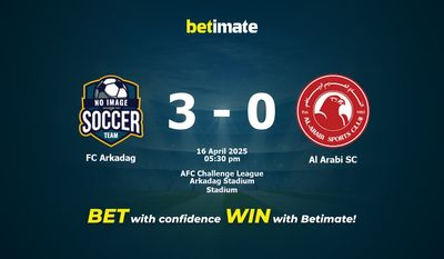 Dự đoán FC Arkadag vs Al Arabi SC, Tỷ lệ cược & Mẹo cá cược 16/04/2025