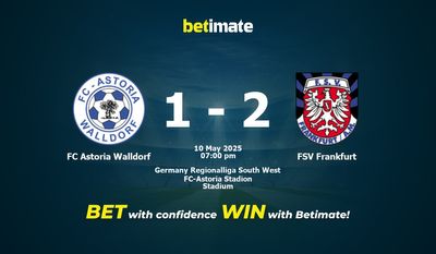 Soi kèo FC Astoria Walldorf vs FSV Frankfurt, tỷ lệ và tip cá cược 10/05/2025