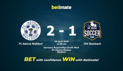 Dự đoán FC Astoria Walldorf vs TSV Steinbach, Tỷ lệ cược & Mẹo cá cược 25/04/2025
