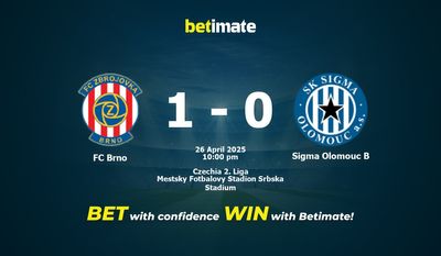 Soi kèo FC Brno vs Sigma Olomouc B, tỷ lệ và tip cá cược 26/04/2025