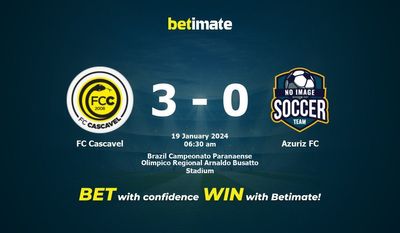 Dự đoán FC Cascavel vs Azuriz FC, tỷ lệ và tip cá cược 18/01/2024