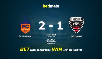 Dự đoán FC Cincinnati vs DC United, Tỷ lệ cược & Mẹo cá cược 31/05/2025