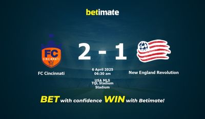 Dự đoán, tỷ lệ cược và mẹo cá cược FC Cincinnati vs New England Revolution 04/05/2025