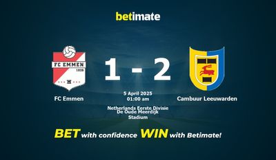 Soi kèo FC Emmen vs Cambuur Leeuwarden, Tỷ lệ & Tip cá cược 04/04/2025