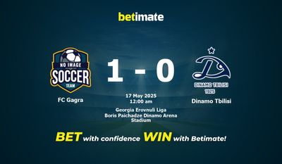 Dự đoán FC Gagra vs Dinamo Tbilisi, Tỷ lệ cược & Mẹo cá cược 05/16/2025