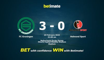 Soi kèo FC Groningen vs Helmond Sport, Tỷ lệ & Mẹo cá cược 23/02/2024