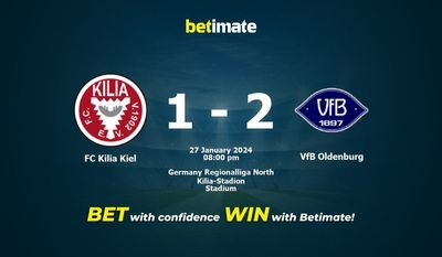 Dự đoán FC Kilia Kiel vs VfB Oldenburg, Tỷ lệ & Mẹo cá cược 27/01/2024