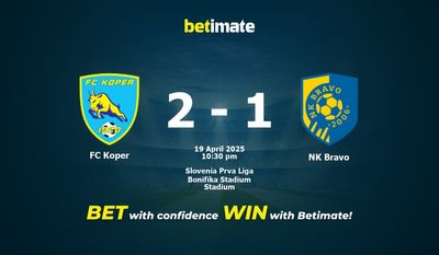 Dự đoán FC Koper vs NK Bravo, Tỷ lệ & Mẹo cá cược 19/04/2025