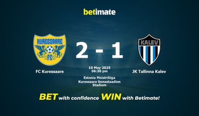 Soi kèo FC Kuressaare vs JK Tallinna Kalev, tỷ lệ và tip cá cược 10/05/2025