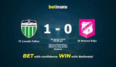 Dự đoán FC Levadia Tallinn vs JK Nomme Kalju, tỷ lệ và tip cá cược 30/03/2025
