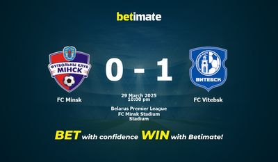 Nhận định, soi kèo FC Minsk vs Vitebsk 29/03/2025
