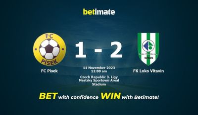 Nhận định dự đoán FC Pisek vs FK Loko Vltavin, tỷ lệ cá cược 10/11/2023