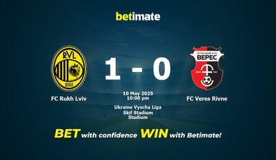 Nhận định, soi kèo FC Rukh Lviv vs FC Veres Rivne 10/05/2025