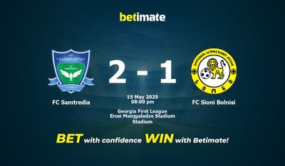 Soi kèo FC Samtredia vs FC Sioni Bolnisi, tỷ lệ và tip cá cược 15/05/2025