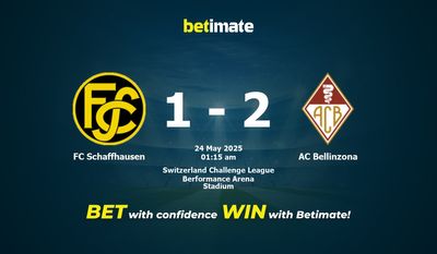 Dự đoán FC Schaffhausen vs AC Bellinzona, Tỷ lệ cược & Mẹo cá cược 23/05/2025
