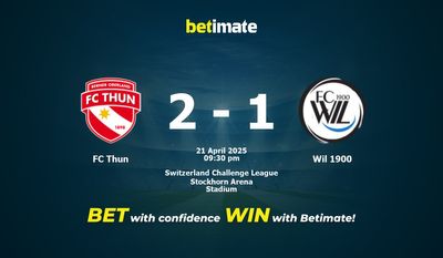 Dự đoán FC Thun vs Wil 1900, Tỷ lệ cược & Mẹo cá cược 21/04/2025