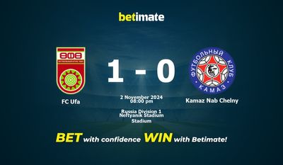 Dự đoán FC Ufa vs Kamaz Nab Chelny, tỷ lệ và tip cá cược 02/11/2024