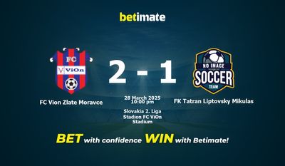 FC Vion Zlate Moravce vs FK Tatran Liptovsky Mikulas Dự đoán, tỷ lệ & Mẹo cá cược 28/03/2025