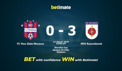 Soi kèo FC Vion Zlate Moravce vs MFK Ruzomberok, tỷ lệ và tip cá cược 11/03/2025