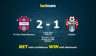 Soi kèo FC Vion Zlate Moravce vs Puchov, tỷ lệ & tip cá cược 09/05/2025