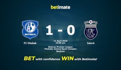 Soi kèo FC Vitebsk vs Isloch, tỷ lệ và tip cá cược 11/04/2025