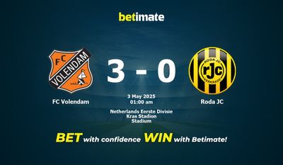 Soi kèo FC Volendam vs Roda JC, tỷ lệ và tip cá cược 02/05/2025