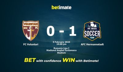 Nhận định dự đoán FC Voluntari vs AFC Hermannstadt, tỷ lệ cá cược 05/02/2024