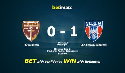 Soi kèo FC Voluntari vs CSA Steaua Bucuresti, tỷ lệ cá cược 04/05/2025