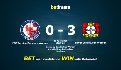 Dự đoán, Tỷ lệ cược & Mẹo cá cược FFC Turbine Potsdam Women vs Bayer Leverkusen Women 25/04/2025