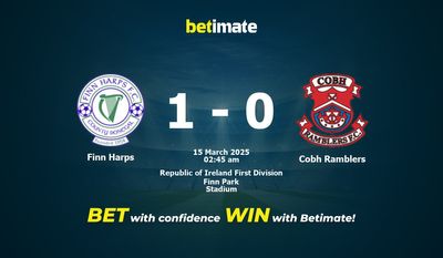 Dự đoán, Tỷ lệ cược & Mẹo cá cược Finn Harps vs Cobh Ramblers 03/14/2025