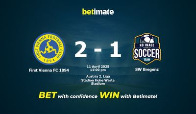 Dự đoán, tỷ lệ cược và mẹo cá cược First Vienna FC 1894 vs SW Bregenz 04/11/2025