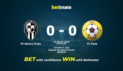 Dự đoán FK Admira Praha vs FC Pisek, tỷ lệ và tip cá cược 16/03/2025