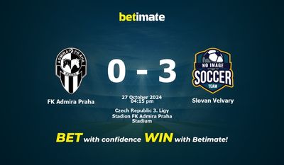 Dự đoán FK Admira Praha vs Slovan Velvary, Tỷ lệ & Mẹo cá cược 27/10/2024