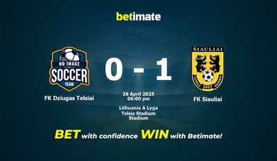 Soi kèo FK Dziugas Telsiai vs FK Siauliai, tỷ lệ và tip cá cược 26/04/2025