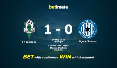 Soi kèo FK Jablonec vs Sigma Olomouc, tỷ lệ cá cược 10/05/2025
