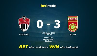 Dự đoán FK Khimki vs FC Ufa, tỷ lệ và tip cá cược 18/10/2023