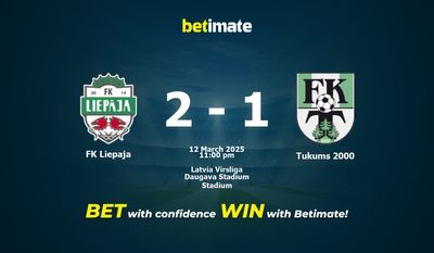 Soi kèo FK Liepaja vs Tukums 2000, Tỷ lệ & Mẹo cá cược 12/03/2025
