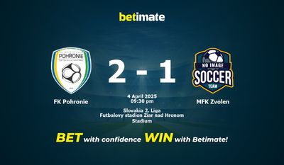 Soi kèo FK Pohronie vs MFK Zvolen, tỷ lệ và tip cá cược 04/04/2025