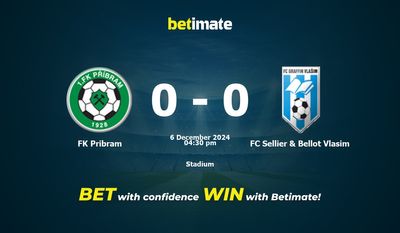 Soi kèo FK Pribram vs FC Sellier & Bellot Vlasim, tỷ lệ và tip cá cược 06/12/2024