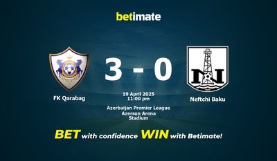 Dự đoán FK Qarabag vs Neftchi Baku, Tỷ lệ cược & Mẹo cá cược 19/04/2025