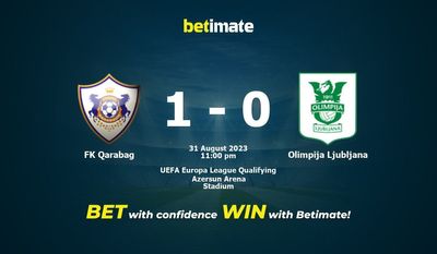 Soi kèo FK Qarabag vs Olimpija Ljubljana, tỷ lệ và tip cá cược 31/08/2023