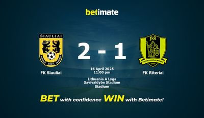 Soi kèo FK Siauliai vs FK Riteriai, Tỷ lệ & Mẹo cá cược 16/04/2025