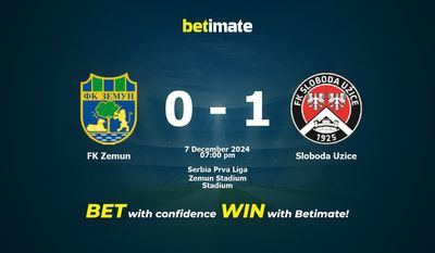 Soi kèo FK Zemun vs Sloboda Uzice, tỷ lệ và tip cá cược 07/12/2024