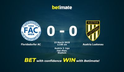Dự đoán Floridsdorfer AC vs Austria Lustenau, Tỷ lệ cược & Mẹo cá cược 03/14/2025