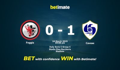 Dự đoán Foggia vs Cavese, Tỷ lệ cược & Mẹo cá cược 03/16/2025