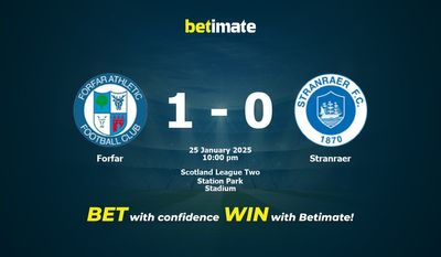 Dự đoán Forfar vs Stranraer, Tỷ lệ cược & Mẹo cá cược 25/01/2025