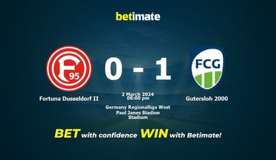 Dự đoán Fortuna Dusseldorf II vs Gutersloh 2000, Tỷ lệ & Mẹo cá cược 02/03/2024